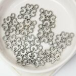 13x18 mm Heart connector Gunmetal x 10 pc(s)