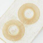 30 mm Circle connector filigree Gold-colored x 4 pc(s)