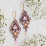 MAGNOLIA earrings beading tutorial by Laura Embrey
