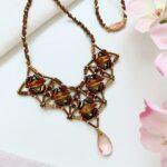 BLOOMING SUNSET necklace beading tutorial