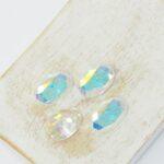 10x14 mm Oval Cubic Zirconia cabochon Crystal AB x 4 pc(s)