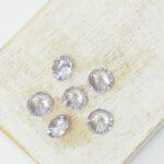 8 mm Round Cubic Zirconia cabochon Violet x 6 pc(s)