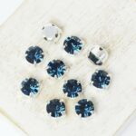 6 mm / ss29 Preciosa Chaton Montee Montana in Silver-colored setting x 10 pc(s)