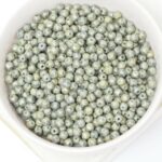 3 mm English Cut Round Bead Pacifica Poppy Seed x 100 pc(s)
