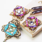 FATA MORGANA pendant, earrings and brooch beading tutorial