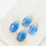 9.5x15 mm pear glass pendant Royal Blue x 4 pc(s)