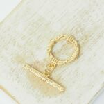 15x21 mm Round toggle clasp  Gold-colored x 1 pc(s)