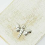 15x20 mm Dragonfly Charm  Silver-colored x 1 pc(s)