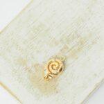 9x15 mm Conch Charm Gold-colored x 1 pc(s)