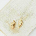 7x14 mm Conch Charm Gold-colored x 2 pc(s)