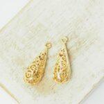 9x24.5 mm The Queens drop Gold-colored x 2 pc(s)