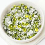 6 mm / ss30 Preciosa sew-on rhinestone Olivine in Silver-colored setting x 10 pc(s)