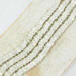 4.5 mm Preciosa Square Rondell Crystal in Silver-colored setting x 10 pc(s)