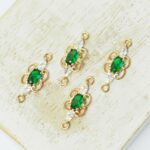 7x17 mm Timea crystal connector Sea Green x 4 pc(s)