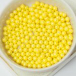 4 mm Round Glass beads Lemon Drop x 60 pc(s)