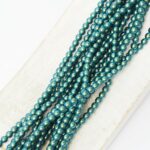 3 mm Round Glass beads 100 x Dark Teal pc(s)