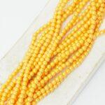 3 mm Round Glass beads 100 x Squash pc(s)