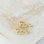 3x8 mm  Infinity luxury pendant holder in one Gold-colored x 2 pc(s)