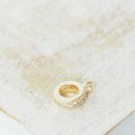 8x10.5 mm  Luxury round pendant holder in one Gold-colored x 1 pc(s)