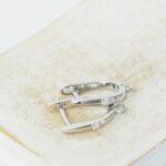 13x18 mm Starshine leverback earring  platinum color x 2 pc(s)