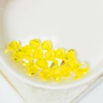 6 mm Preciosa bicone beads Citrine AB x 25 pc(s)