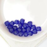 6 mm Preciosa bicone beads Cobalt Blue Matt x 25 pc(s)