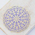 40 mm Star Lilac filigree Gold-colored x 2 pc(s)
