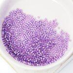 11/0 Miyuki Delica 2168 Duracoat Silver Lined Dyed Dark Orchid Size x 5 g