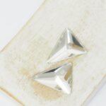 18x21 mm triangle glass cabochon Crystal x 2 pc(s)