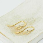 5x21 mm Teardrop earring hook Gold-colored x 2 pc(s)