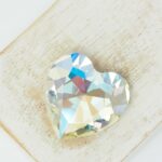 27 mm heart glass cabochon Moonlight x 1 pc(s)