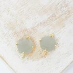 8x10 mm Dora Crystal  connector  Frozen Matt Grey x 2 pc(s)