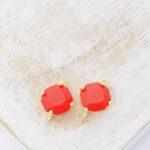 8x10 mm Dora Crystal  connector  Frozen Matt Lava x 2 pc(s)