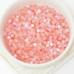 4 mm Preciosa bicone beads Rose Peach AB Matt x 50 pc(s)