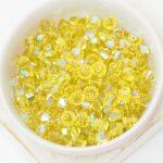6 mm Preciosa bicone beads Acid Yellow AB x 25 pc(s)