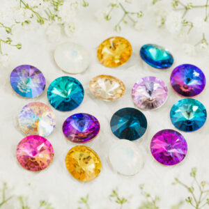 16 mm round glass cabochons