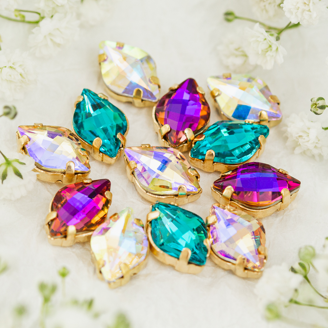 Lemon glass cabochons