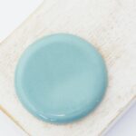 36 mm Round Beadingschool Art Cabochon Cadet Grey on light clay x 1 pc(s)