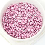 2x5 mm SuperDuo 08A03 Sueded Gold Orchid x 10  g