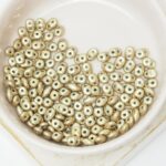 2x5 mm SuperDuo 08A05 Sueded Gold Cloud Dream x 10  g
