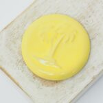 36 mm  Palm Beach Beadingschool Art Cabochon Soft Yellow on light clay x 1 pc(s)