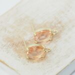 8x12 mm Oval earstud Light Peach Gold-colored x 2 pc(s)