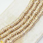 4.5 mm Preciosa Round Rondelle Violet in Raw setting x 10 pc(s)