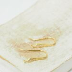 16.5 mm Cubic Zirconia earring hook Gold-colored x 2 pc(s)