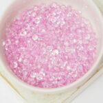 2x4 mm Cubic Zirconia Round charms Balerina Pink x 50 pc(s)