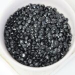 2x4 mm Cubic Zirconia Round charms Jet Black x 50 pc(s)