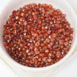 2x4 mm Cubic Zirconia Round charms Red Magma x 50 pc(s)