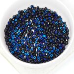 2x3 mm Faceted Micro Spacer bead Jet Full Azuro x 50 pc(s)