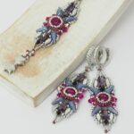 Cora KIT SET (bracelet and earrings) - Fuchsia by Donna Peterson