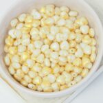 6x6 mm Heart beads Chalk White Gold Shimmer x 50 pc(s)